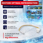 DA32-10104N Refrigerator Temperature Sensor for Samsung – Made in Korea, Replaces DA32-10104V, Fits RF261BEAESR RF28HFEDBSR RF30HBEDBSR RF31FMESBSR, Fixes 5E/SE Error