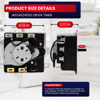 WE04X24550 Dryer Timer for GE Dryers GTD42EASJ2WW GTD48EASW0WB GTD42EASJ1WW GTD42GASJ2WW GTX42GASJ2WW – Replaces 234D2377P004 TMD14M30 WE04X24549 TMD16M12