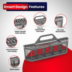WD28X10128 Dishwasher Cutlery Basket, Universal Silverware Basket for GE Whirlpool Kenmore Maytag Frigidaire KitchenAid Samsung LG – Replaces WD28X10127 WD28X10132 PS959351