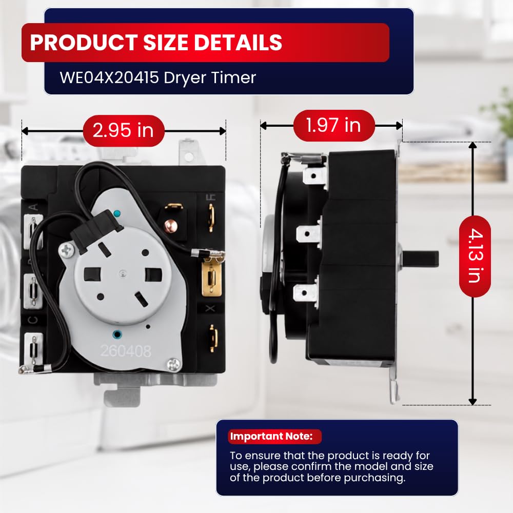 WE04X20415 WE4M357 TMD1CM11 234D1296P003 Dryer Timer for GE Hotpoint