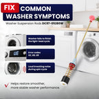 DC97-16350U DC97-16350T Washer Suspension Rod Kit, 4-Pack 26.18-Inch for Samsung Top Load Washers WA50R5200AW/US WA50R5400AV/US – Replaces DC97-16350S DC97-05280W