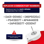 SWI DA31-00146H Evaporator Fan Motor for Samsung Refrigerator – Made in Korea, DC12V 2950RPM 2.1W 0.176A, Replaces DREP5020LC 2030147 AP4444609 EAP4138377 PS4138377