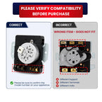 W10185972 Dryer Timer for Whirlpool AED4475TQ1 RED4440VQ1 NED5100TQ1 YAED4475TQ1 IED4400VQ1 EED4300VQ1 – Replaces WPW10185972VP AP6016537 PS11749827