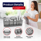 WD28X10128 Dishwasher Cutlery Basket, Universal Silverware Basket for GE Whirlpool Kenmore Maytag Frigidaire KitchenAid Samsung LG – Replaces WD28X10127 WD28X10132 PS959351