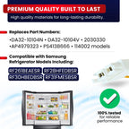DA32-10104N Refrigerator Temperature Sensor for Samsung – Made in Korea, Replaces DA32-10104V, Fits RF261BEAESR RF28HFEDBSR RF30HBEDBSR RF31FMESBSR, Fixes 5E/SE Error