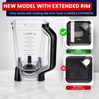 BL610C, BL710WM Replacement Pitcher with Locking Lid Compatible with Ninja Blender BL610BRN, BL610C, CO610B, CO650B, CT610 – Raised Six-Fin Base, 72 oz