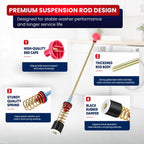 DC97-16350U DC97-16350T Washer Suspension Rod Kit, 4-Pack 26.18-Inch for Samsung Top Load Washers WA50R5200AW/US WA50R5400AV/US – Replaces DC97-16350S DC97-05280W